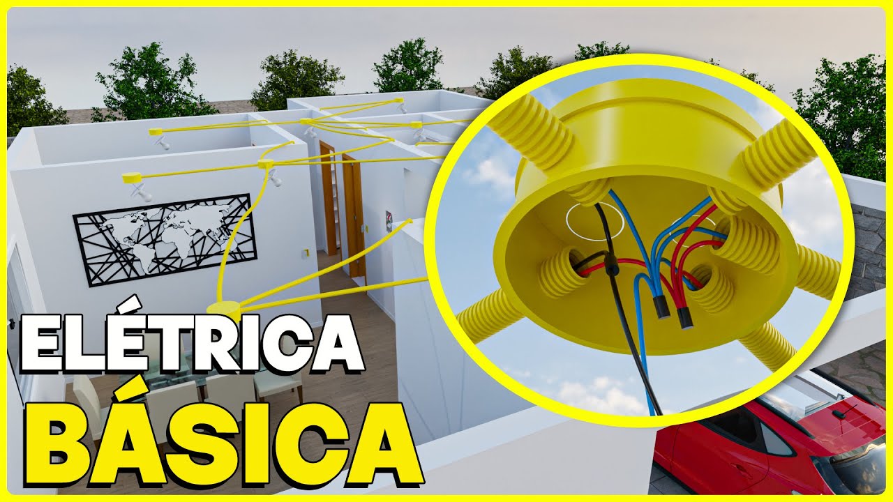 ELÉTRICA PARA INICIANTES, INSTALAÇÃO ELÉTRICA COMPLETA,  PASSO A PASSO, CIRCUITO DE ILUMINAÇÃO