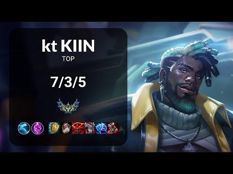 kt Kiin K'Sante vs Fiora TOP - KR  Patch 13.24