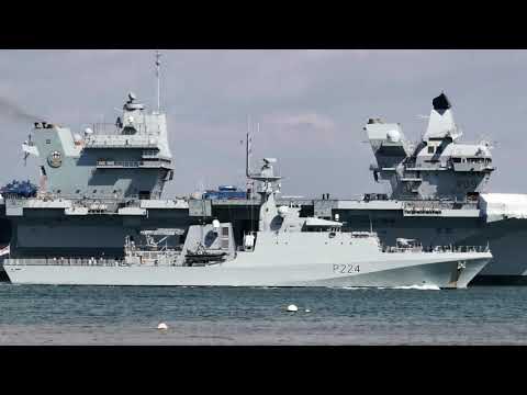 Departing Batch 2 River class grom Portsmouth