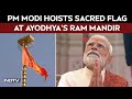 PM Modi Ayodhya Ram Mandir Flag Hoisting PM Modi Hoists Sacred Flag At Ayodhya S Ram Temple