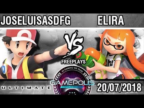 [GAMEPOLIS 2018] Joseluiasdfg (Pokémon Trainer) vs Elira (Inkling) - SSBU E3 Demo - Freeplays