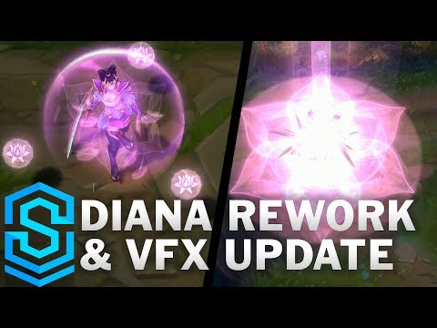 Diana Rework & Visual Effect Update Comparison -  All Skins | League Of Legends