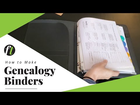 Simple 4-Step Method for Making Genealogy Binders