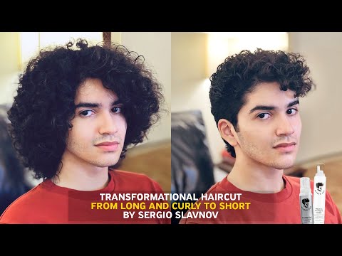 Transformational Haircut from long and curly to short...