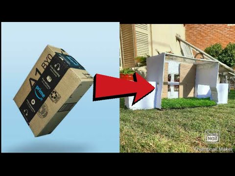 DIY CAT HOUSE!!!!!!!! ft. My Cats