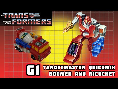 Transformers G1 Autobot Quickmix with Targetmasters Boomer and Ricochet 4K video Review
