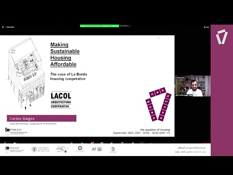 Making Sustainable Housing Affordable — Keynote Lectures by Gonçalo Byrne and Lacol Arquitectes