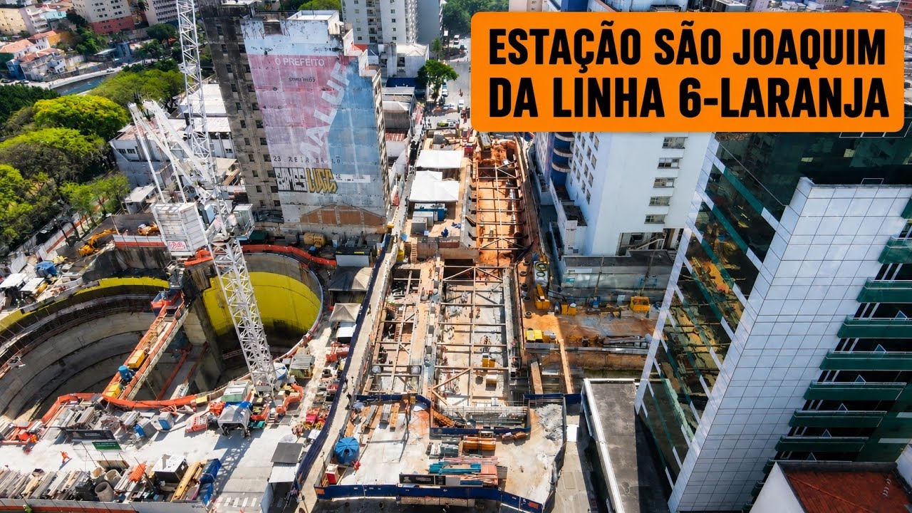 AQUI SERÁ A CONEXÃO ENTRE AS LINHAS 1-AZUL E 6-LARANJA DO METRÔ EM SÃO PAULO