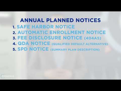 Compliance Corner: Annual Plan Notices