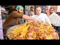 Street Food in Peshawar - GOLDEN PULAO Mountain + Charsi Tikka Kabab + Pakistani Street Food Tour!