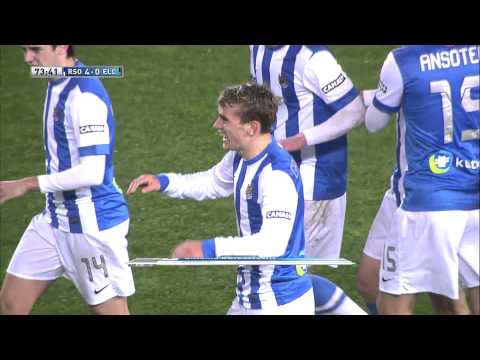Gol de Griezmann (4-0) en el Real Sociedad - Elche CF - HD