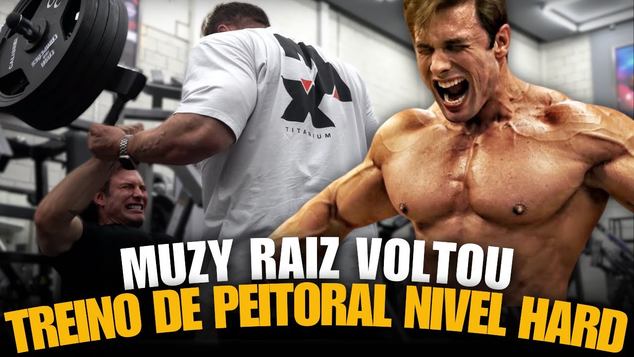 TREINO DE PEITORAL NIVEL HARD! PACHO E MUZY