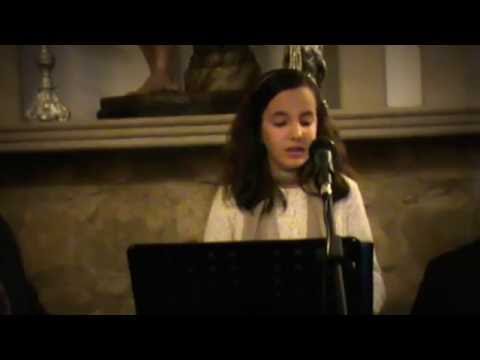 Ave María en español de Franz Schubert por Lola Nájera el  viernes de Dolores 2016 Jabalquinto.