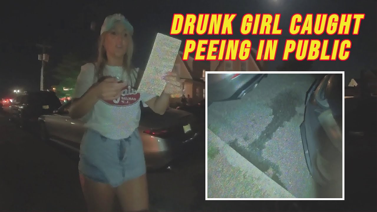 Drunk Girl Caught Peeing in Public Near D'Jais Bar