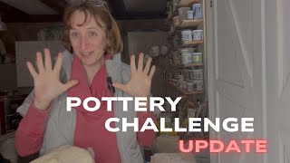 Pottery Challenge Update, Messy Studio, and lots of Trimming.