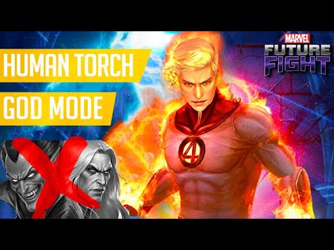 HUMAN TORCH 100% SOLO vs HARDEST Knull & Mephisto Stage!! - Marvel Future Fight