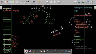 3.2 Merge Sort (Recursive Function Call)