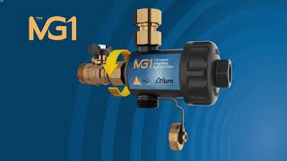 AV EQUEN Ultima MG1 Vario bílý, Kompakt.mag.mech.filtr,bílý,100mcr,včetně kul.ventil 3/4“RF x 3/4“M a rovné přip. 2x3/4“RF