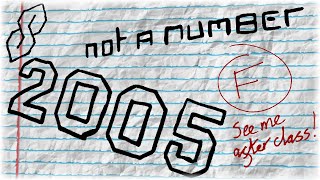 Not a Number: 2005 (Bowling For Soup – &quot;1985&quot; parody) [LYRIC VIDEO]