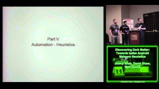 BSidesLV 2013   1 1 2 Discovering Dark Matter Towards better Android Malware Heuristics   Jim