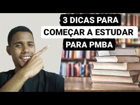 3 DICAS PARA COMEÇAR A ESTUDAR PARA PMBA- DICAS PARA INICIANTES- PMBA2022