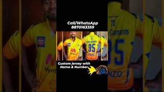 #csk Custom Jersey with Name & Number Printed! Call : 8870163359 #chennai #tshirt #gift #trending