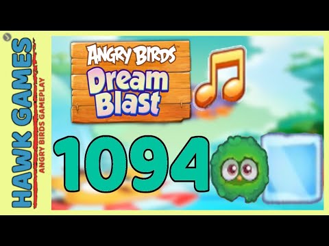 Angry Birds Dream Blast Level 1094 - Walkthrough, No Boosters