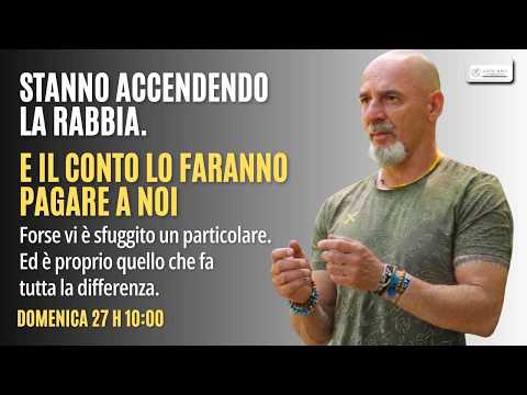 Stanno accendendo la rabbia e il conto lo faranno pagare a noi-Luca Nali