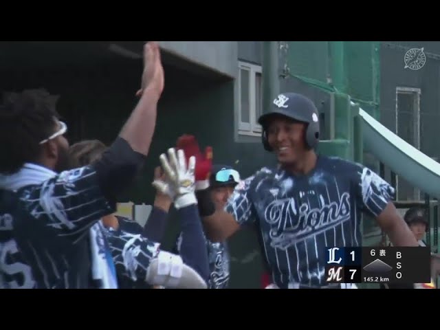 【ファーム】今シーズン初ホームラン!! ライオンズ・ジョセフ 振り抜いた打球はライトへのHR!! 2024年8月7日 千葉ロッテマリーンズ 対 埼玉西武ライオンズ