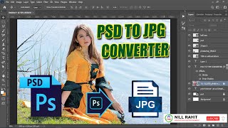Psd to Jpg | How to convert PSD to JPG in Photoshop | JPG converter | PSD to JPEG | Photoshop cc
