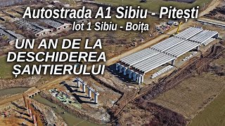 VIDEO: Autostrada Sibiu - Boița, la un an de la începerea lucrărilor 1 video