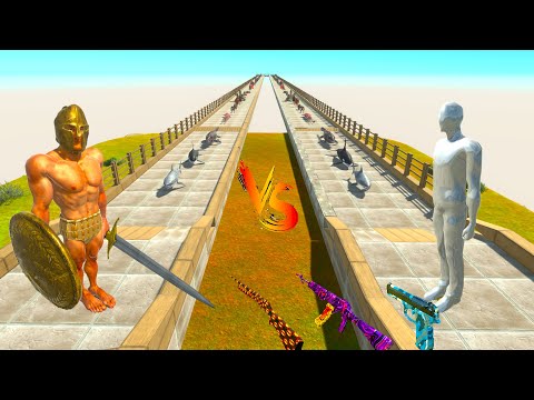 FPS AVATAR vs ACHILLES RACE BATTLE COMPETITION - Animal Revolt Battle Simulator ARBS