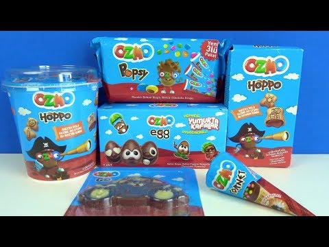 Ozmo mega atıştırmalıklar serisi yumurta kafalar açtık learn colors with candys renkleri öğreniyoruz