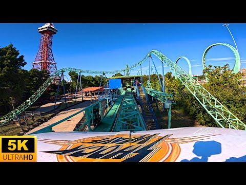 Shock Wave POV 5K INTENSE SCHWARZKOPF LOOPING COASTER Six Over Texas 