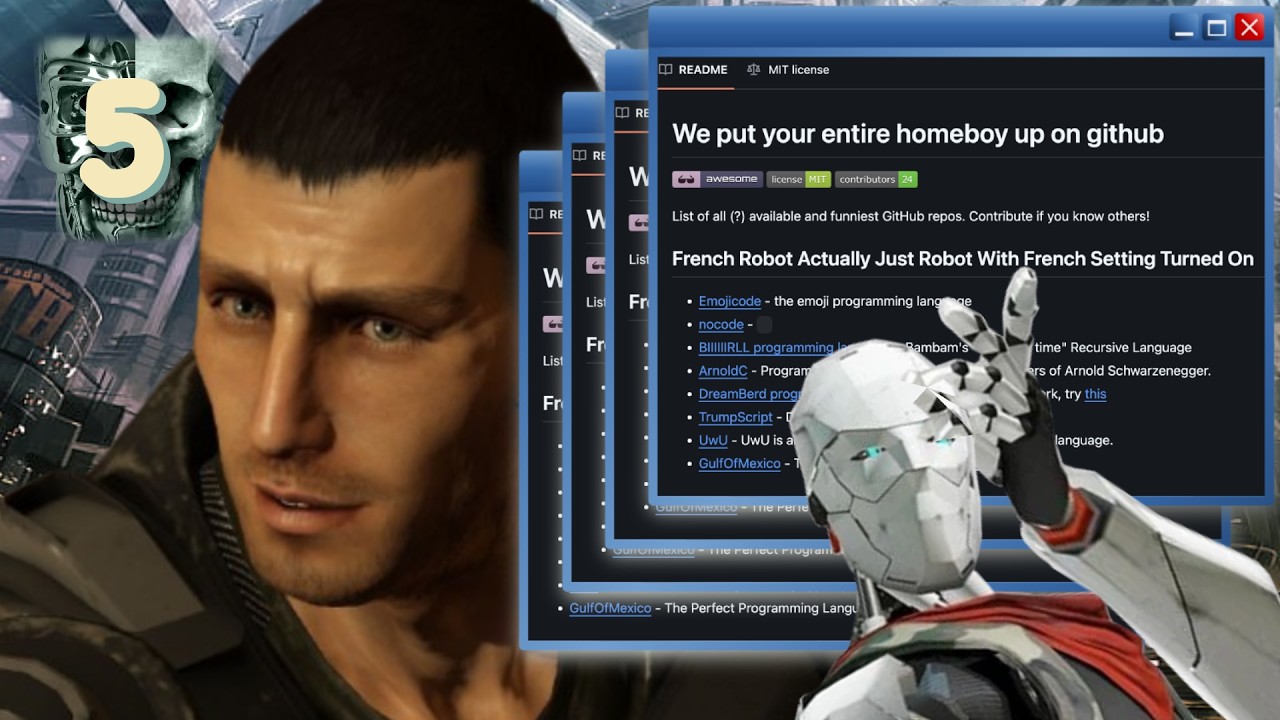 AMAZON HACKED MY HOMEBOY AND UPLOADED HIS CODE TO GITHUB FOR BLACKMAIL! I Binary Domain I Part 5 I