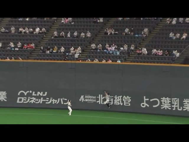 【7回表】ファイターズ・大田 ジャンピングキャッチで投手を救う!! 2020/8/9 F-L