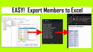 EASY! Command To Export Users From Active Directory Group To CSV Excel File
