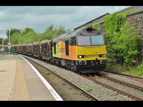 Colas Class 60 Diesel Locos at Preston & Wrexham - 60095 and 60087 - 17th June 2015