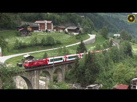 SWITZERLAND - Glacier Express "The most famous railway in the Alps" Swiss Alps - Switzerland