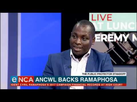 The ANC Women’s League backs Ramaphosa