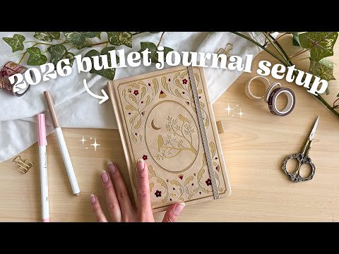 starting a NEW BULLET JOURNAL ✨ 2026 bullet journal setup