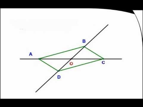 comment construire un rectangle de centre o
