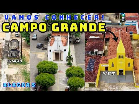 CONHEÇA a cidade de CAMPO GRANDE - AL #djidrone  #dronebrasil #alagoas #campogrande #turismo #fe 