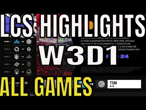 LCS Spring 2023 W3D1 Highlights ALL GAMES - TSM vs C9, FLY vs EG, TL vs 100, CLG vs GG, IMT vs DIG