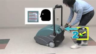 Tennant 3610 Walk Behind Sweeper Operator Training Video - English