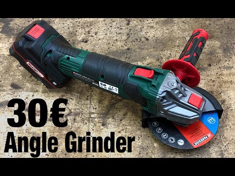 Lidl PARKSIDE ® Cordless Angle Grinder PWSA 20-Li C3 Unboxing and Test / Akku Winkelschleifer