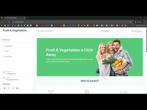 Organic fruit and vegetables selling Web app in Django Python