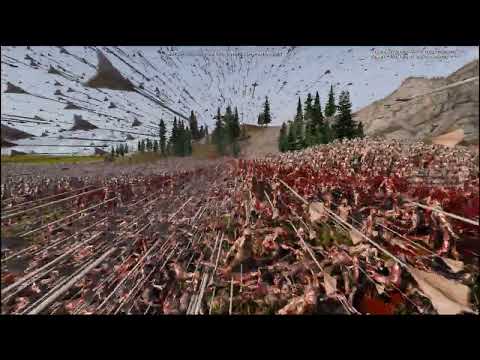 10 Archer Fullauto VS 3 MILLION Standard Zombie  - Último simulador de batalla épica 2  - UEBS 2