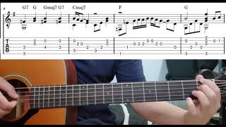You Are So Beautiful (Joe Cocker) - Easy Fingerstyle Guitar Playthrough Tutorial Lesson With Tabs