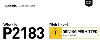 OBD Code p2183 Guide to Repair
